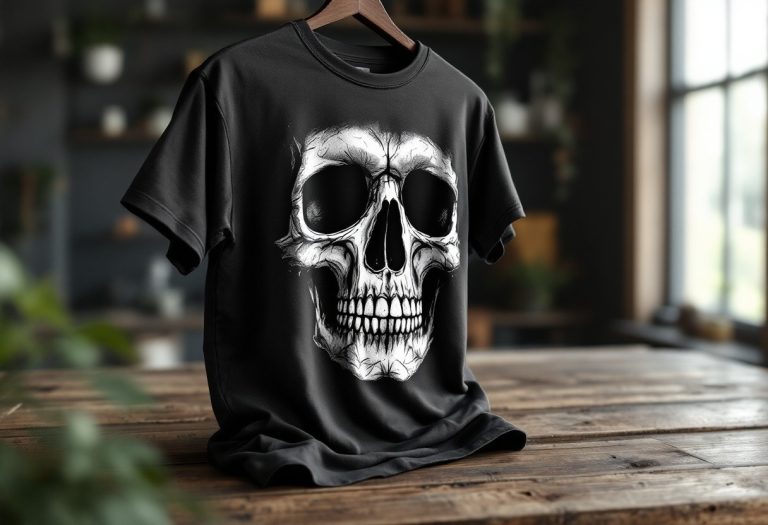 La symbolique forte du t-shirt tête de mort