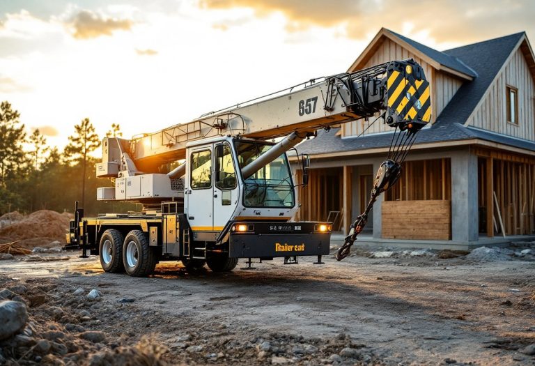 Les avantages d’une grue remorque pour vos chantiers résidentiels