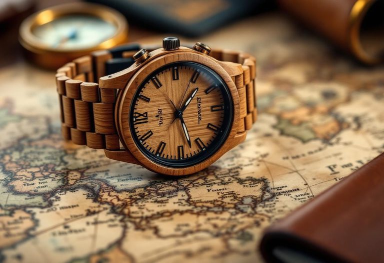 Entre deux fuseaux horaires : comment la montre en bois s’adapte à vos voyages
