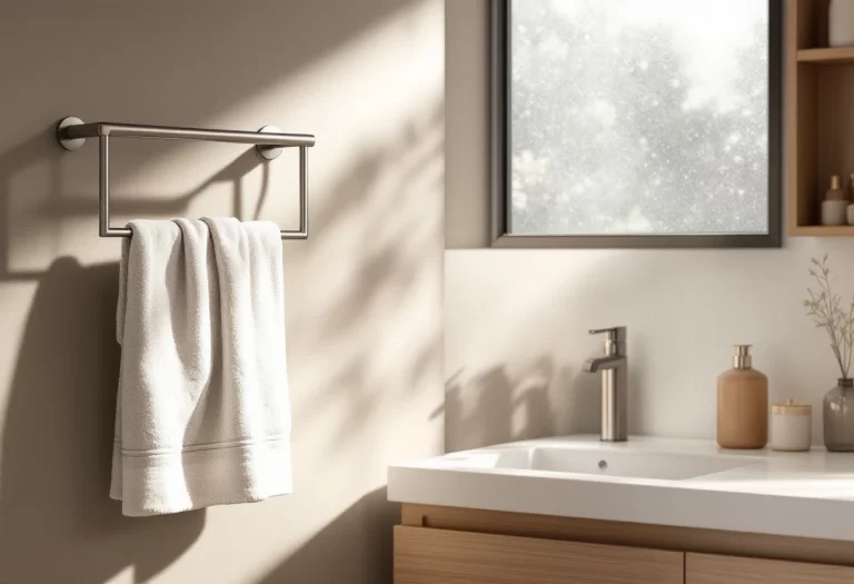 Porte-serviette : comment allier organisation et élégance dans votre salle de bain