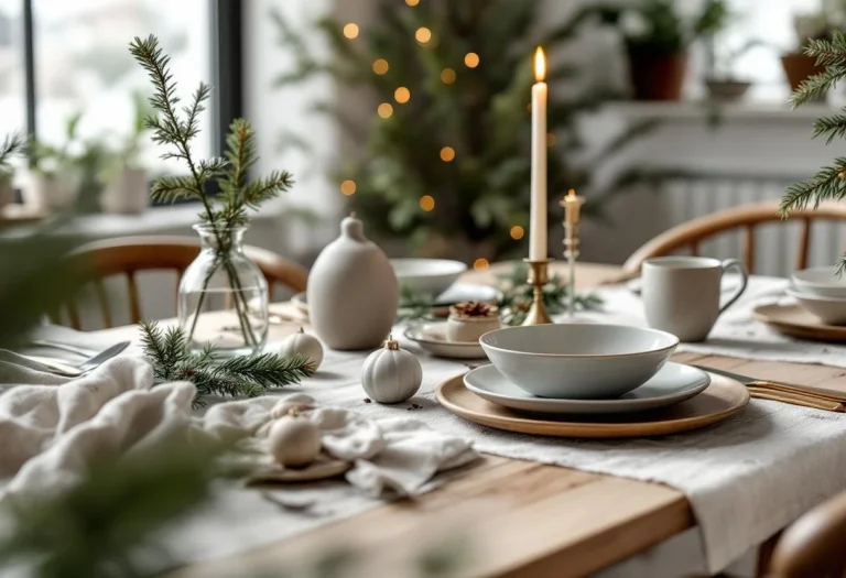 La tendance scandinave sur votre table de Noël : une ambiance chaleureuse et conviviale
