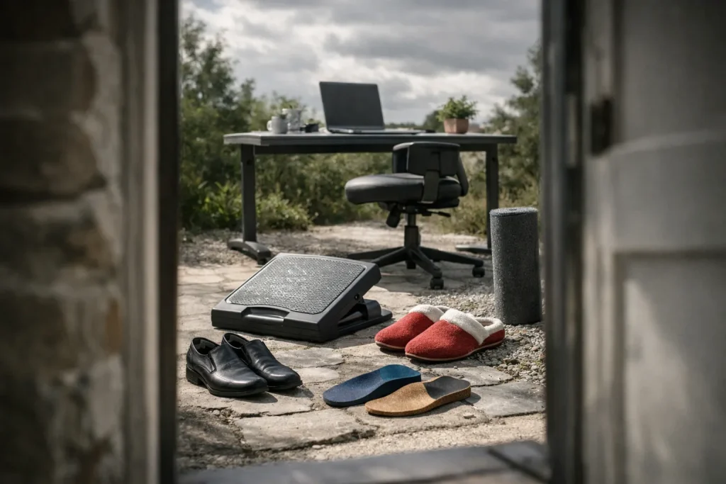 Le mal de dos du bureau se joue aux pieds